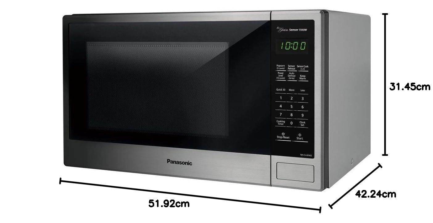 Panasonic 1100W Countertop Microwave with Genius Cooking Sensor